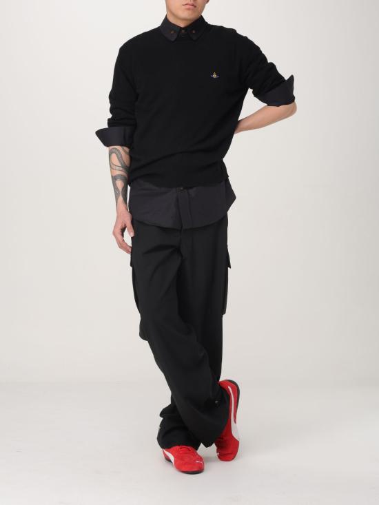 25FW 비비안웨스트우드 스웨터 27010012Y0037 N401 Black - VIVIENNE WESTWOOD