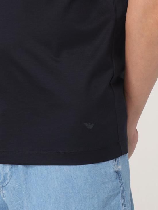 25FW 엠포리오 아르마니 반팔 티셔츠 8N1TE81JUVZ 0920 Blue - EMPORIO ARMANI