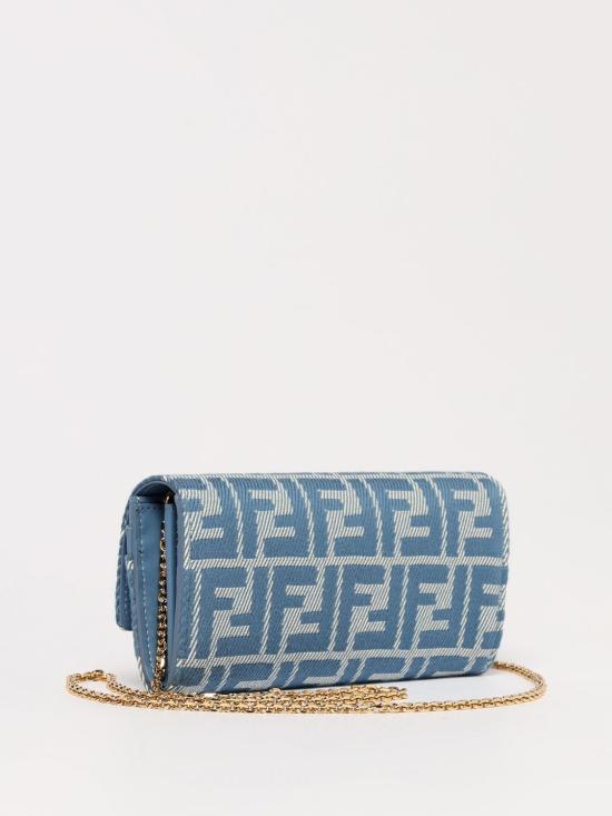 25SS 펜디 지갑 8M0365 AUNJ F1SKL Gnawed Blue - FENDI