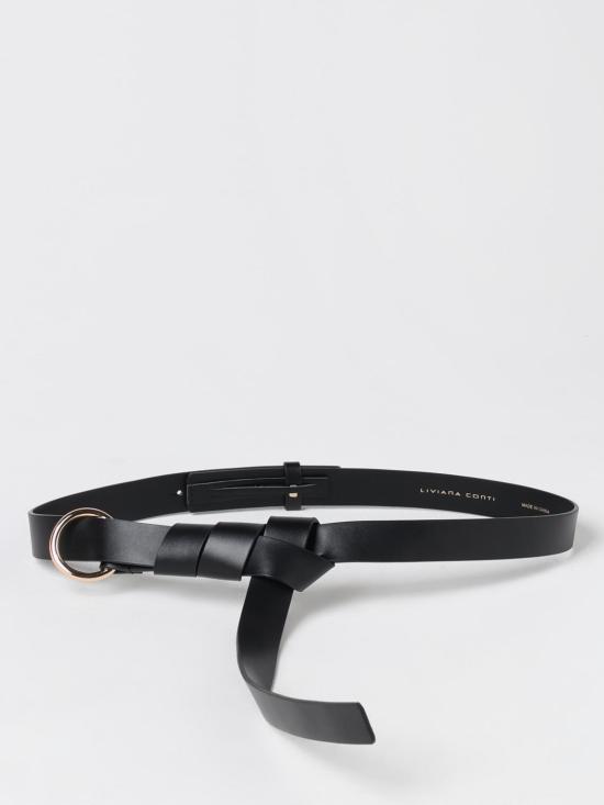 24FW 리비아나 콘티 레귤러 벨트 A4WB36 Y69 0 Black