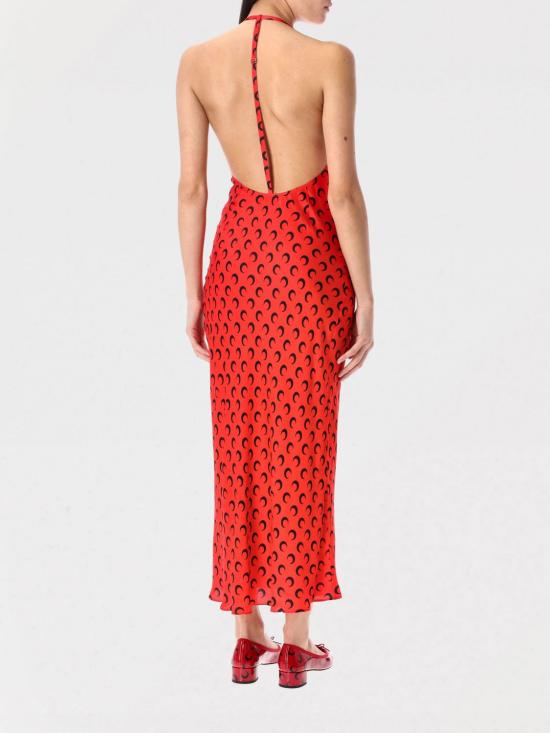 25SS 마린세르 롱 원피스 WDR302BCWOV0060 RD10 Red - MARINE SERRE