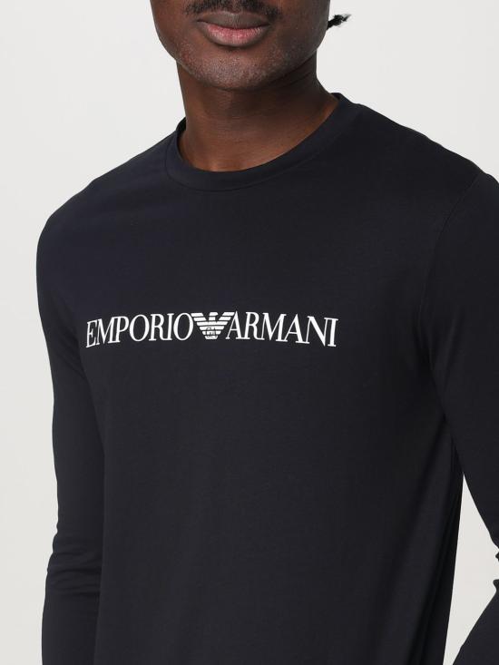25SS 엠포리오 아르마니 긴팔 티셔츠 8N1TN81JPZ Z0974 Blue - EMPORIO ARMANI