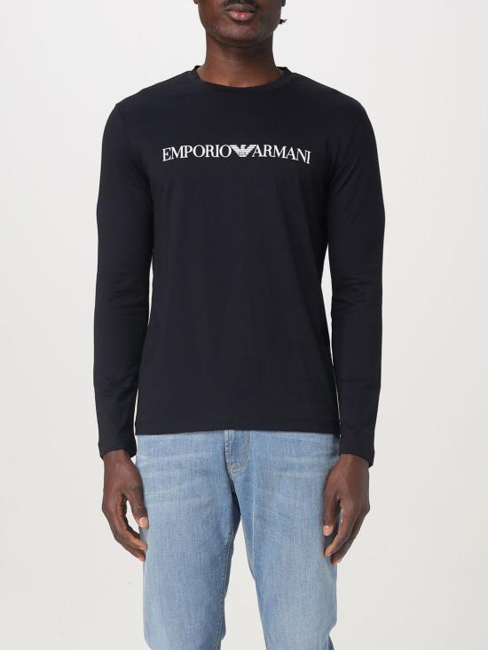25SS 엠포리오 아르마니 긴팔 티셔츠 8N1TN81JPZ Z0974 Blue