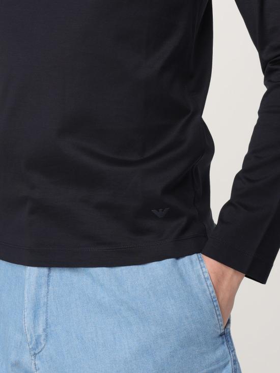 25SS 엠포리오 아르마니 긴팔 티셔츠 8N1TE91JUVZ 0920 Blue - EMPORIO ARMANI