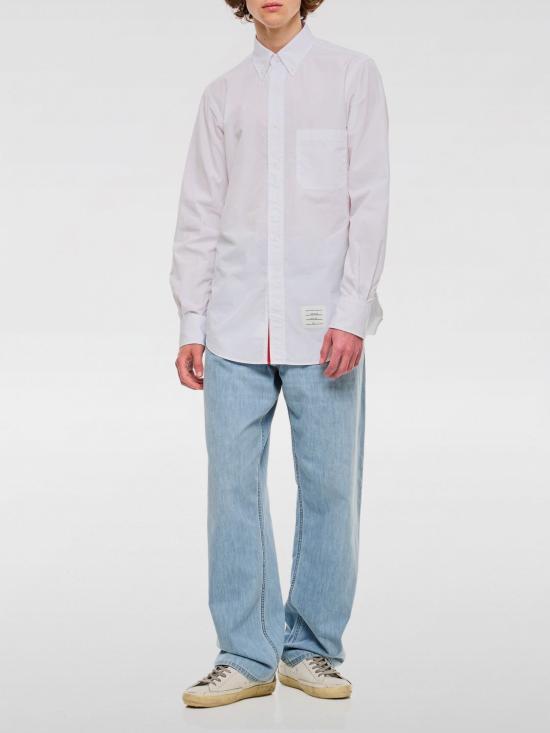 25FW 톰브라운 긴팔 셔츠 MWL010E03113 100 White - THOM BROWNE