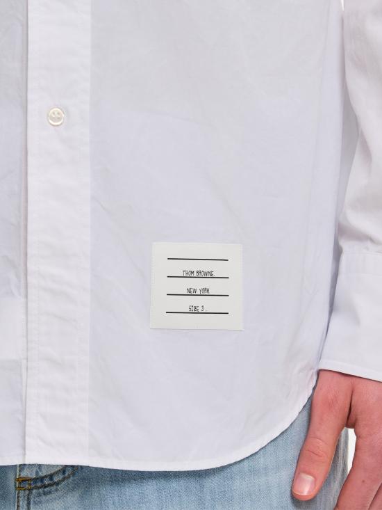 25FW 톰브라운 긴팔 셔츠 MWL010E03113 100 White - THOM BROWNE