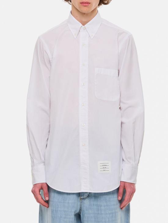 25FW 톰브라운 긴팔 셔츠 MWL010E03113 100 White