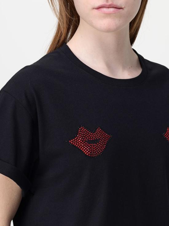 25FW 아니예 바이 반팔 티셔츠 185884 00336 Black - ANIYE BY