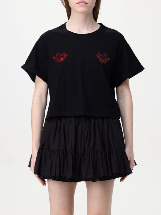 25FW 아니예 바이 반팔 티셔츠 185884 00336 Black