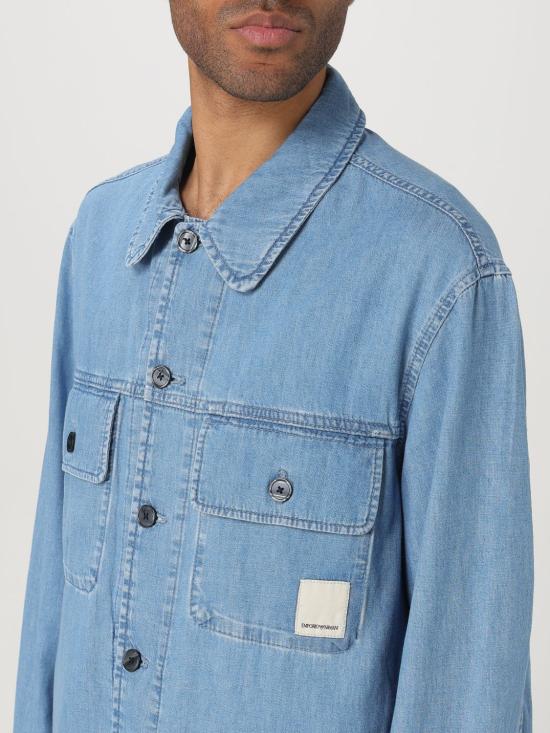 25SS 엠포리오 아르마니 데님 셔츠 EM001709AF13910 MB003 Denim - EMPORIO ARMANI