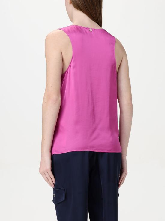 25FW 리우조 민소매 티셔츠 CA5244T2571 X0450 Fuchsia - LIU JO