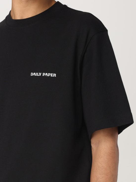 25FW 데일리 페이퍼 반팔 티셔츠 2422072 Black - DAILY PAPER