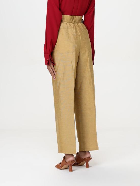 25FW 막스마라 스트레이트 팬츠 2511131019600 003 Gold - MAX MARA