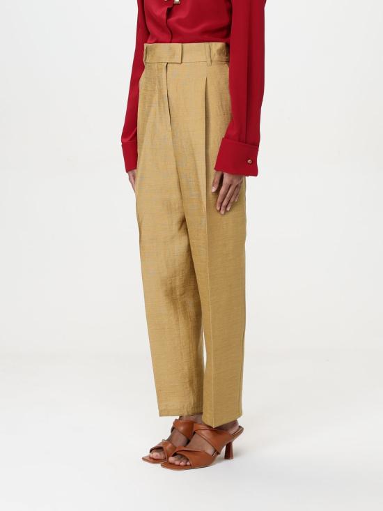 25FW 막스마라 스트레이트 팬츠 2511131019600 003 Gold - MAX MARA