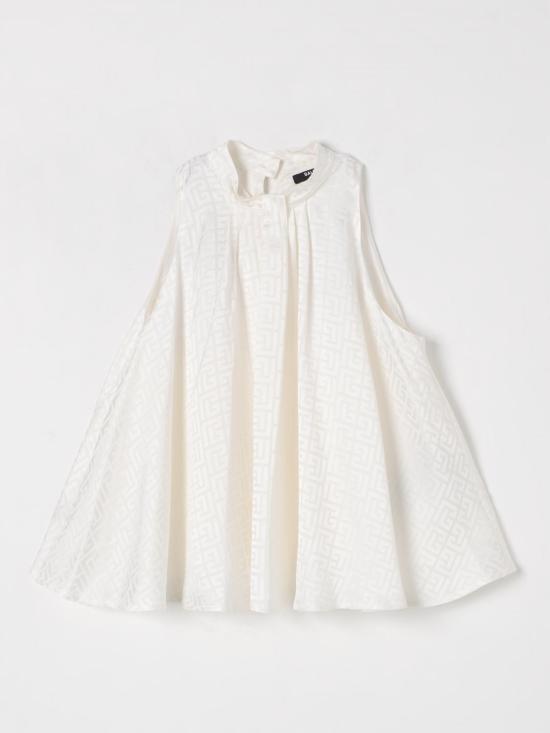 25FW [키즈] 발망 티셔츠 BW5A42S0192 102 Ivory