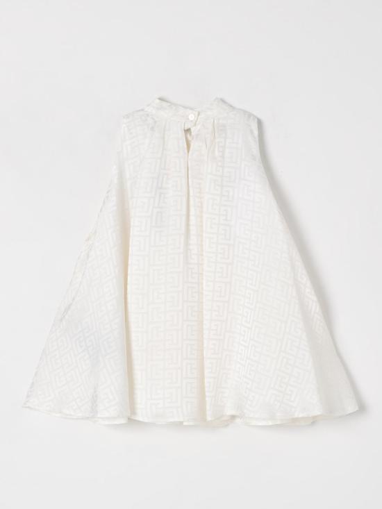 25FW [키즈] 발망 티셔츠 BW5A42S0192 102 Ivory - BALMAIN