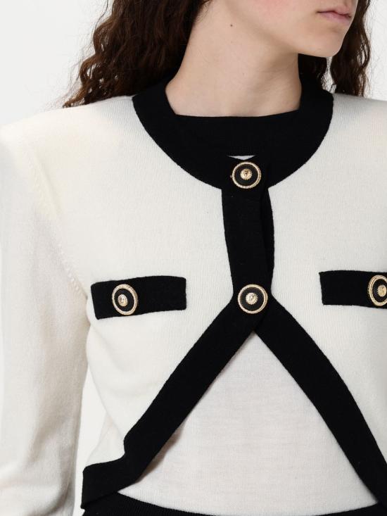 25FW 발망 숏 원피스 EF1R9259KH91 GAU White - BALMAIN