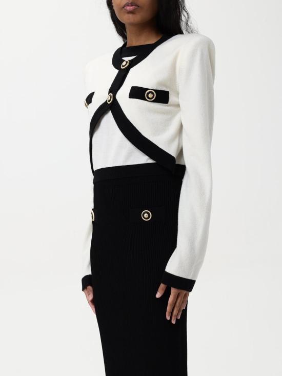 25FW 발망 스웨터 EF1KA120KH91 GAU White - BALMAIN