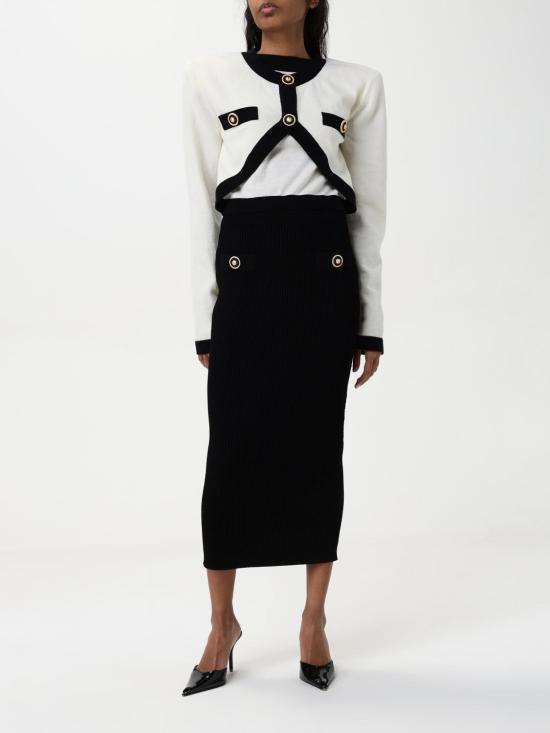 25FW 발망 스웨터 EF1KA120KH91 GAU White - BALMAIN