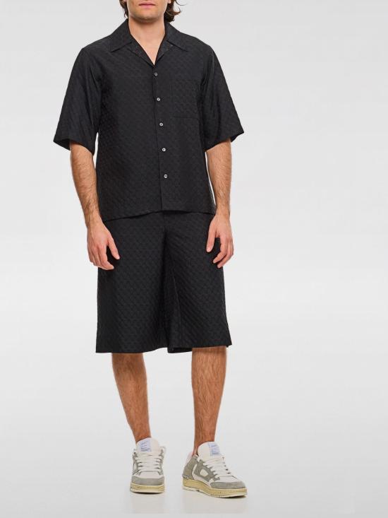 25FW 알렉산더 맥퀸 반팔 셔츠 814693QRABU 1010 Black - ALEXANDER MCQUEEN