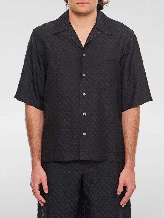 25FW 알렉산더 맥퀸 반팔 셔츠 814693QRABU 1010 Black