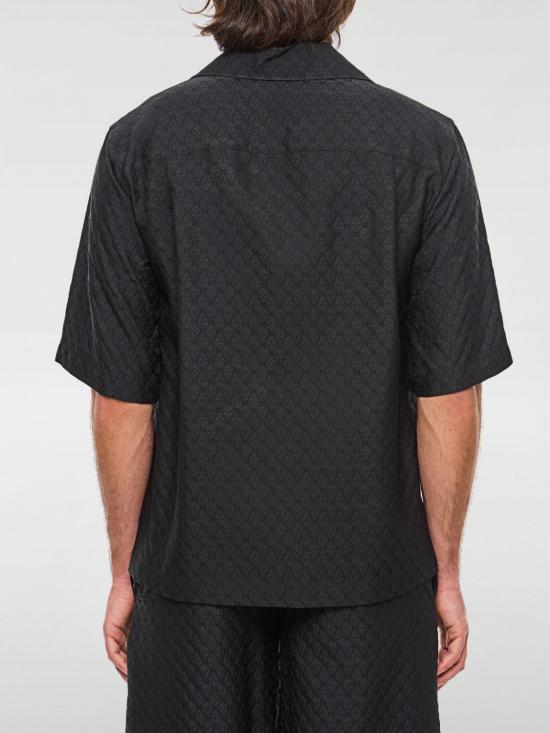 25FW 알렉산더 맥퀸 반팔 셔츠 814693QRABU 1010 Black - ALEXANDER MCQUEEN