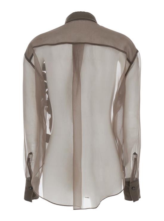 25SS 브루넬로 쿠치넬리 블라우스 MF940RJ506C2925 Brown - BRUNELLO CUCINELLI