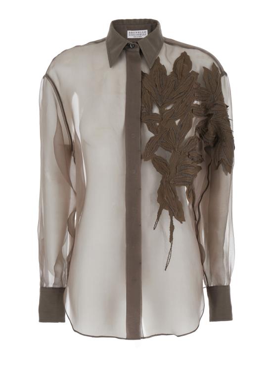 25SS 브루넬로 쿠치넬리 블라우스 MF940RJ506C2925 Brown