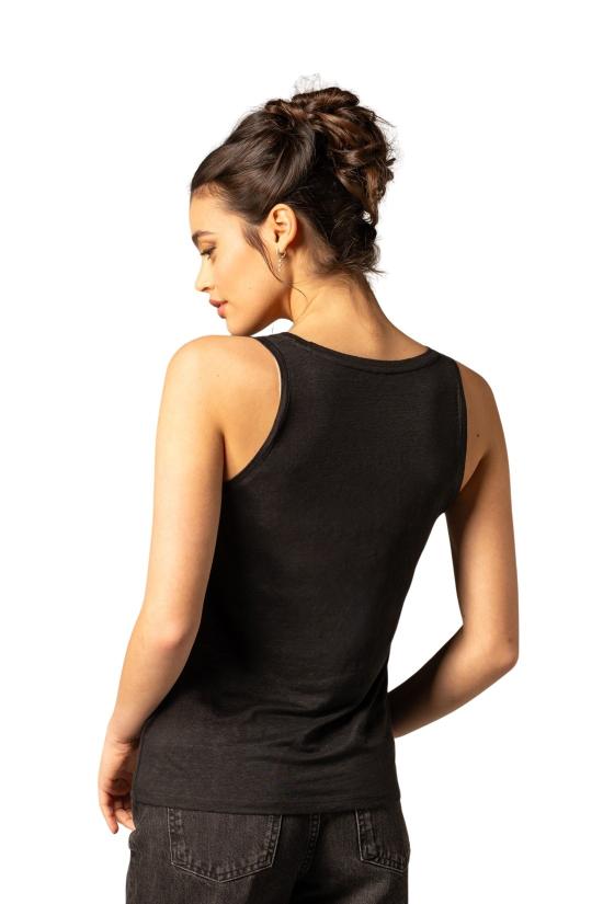 24FW 마제스틱필라쳐 민소매 티셔츠 M011 FDE021 002 NOIR - MAJESTIC FILATURES