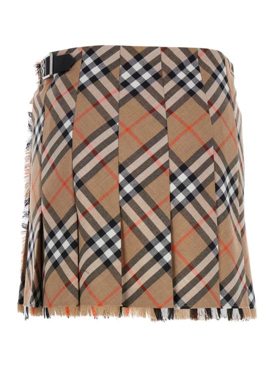 25SS 버버리 숏 스커트 8102634C2044 Beige - BURBERRY