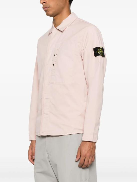  스톤 아일랜드 긴팔 셔츠 K1S151200033S0010 pink - STONE ISLAND