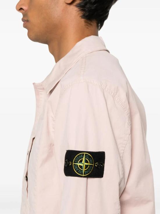  스톤 아일랜드 긴팔 셔츠 K1S151200033S0010 pink - STONE ISLAND