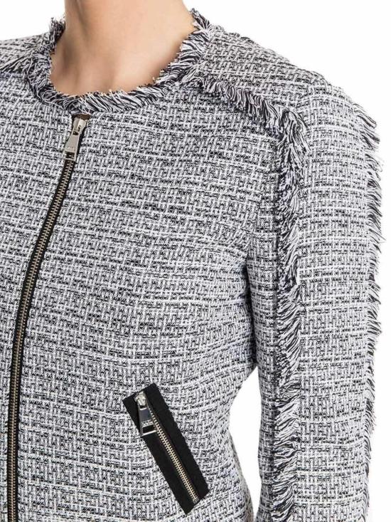  칼라거펠트 자켓 61KW1401LITTLEKARLBOUCLEJACKET998BLACKWHITE Black - KARL LAGERFELD