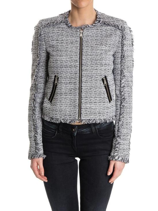  칼라거펠트 자켓 61KW1401LITTLEKARLBOUCLEJACKET998BLACKWHITE Black