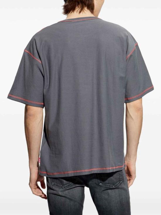 25SS 디젤 반팔 티셔츠 A161850GIAS9DV GRAY DOM - DIESEL