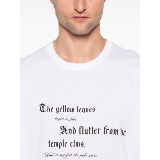 25SS 알렉산더 맥퀸 반팔 티셔츠 815069QTAC70909 WHITE DOM - ALEXANDER MCQUEEN