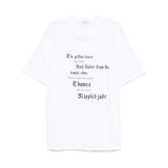 25SS 알렉산더 맥퀸 반팔 티셔츠 815069QTAC70909 WHITE DOM