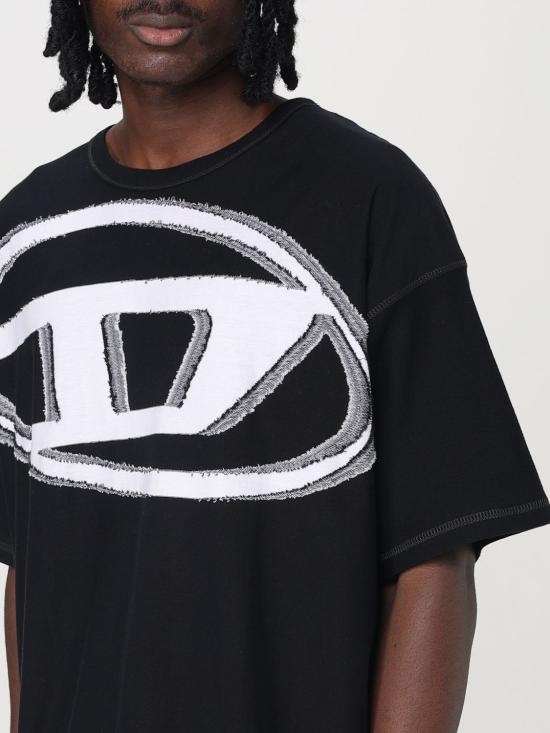 25SS 디젤 반팔 티셔츠 A161850GIAS9XX BLACK DOM - DIESEL