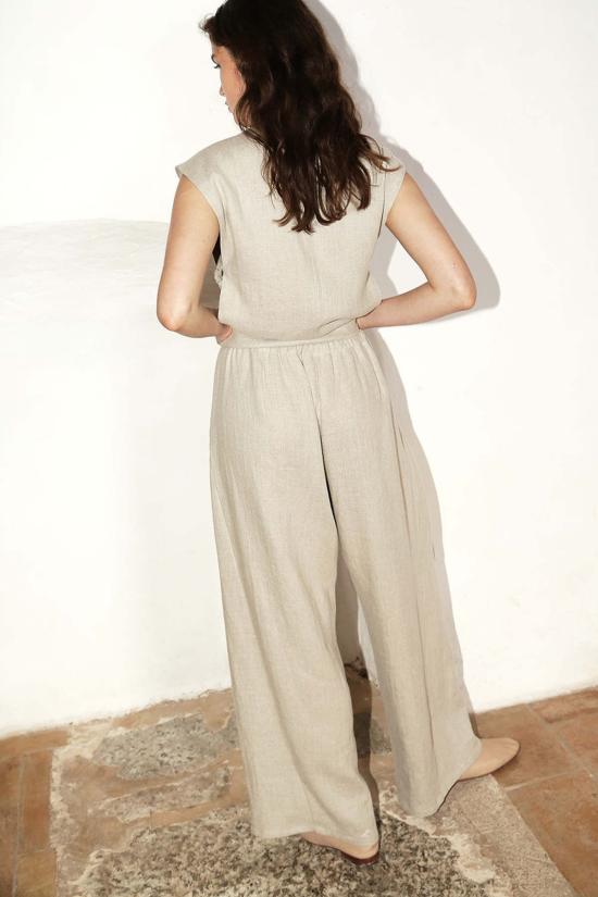  다두라 스트레이트 팬츠 다투라 피에드라 헤비 리넨 유도 팬츠 - DATURA