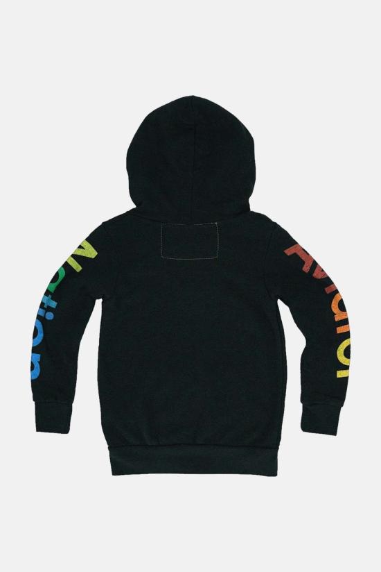  [키즈] 에비에이터 에디션 풀오버 키즈 에비에이터 네이션 지퍼 후드 티셔츠 블랙 - AVIATOR NATION