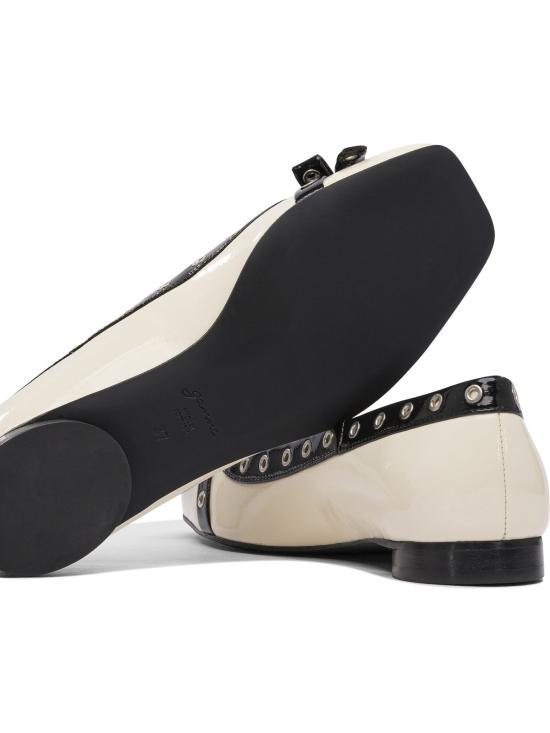 25SS 가니 플랫 슈즈 S2929135 White - GANNI