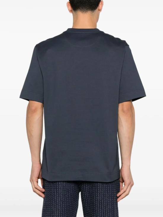  펜디 반팔 티셔츠 FY0936AU9D navy - FENDI