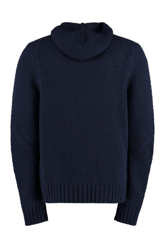  보테가베네타 후드 니트 710110V2EJ0 4020 BLUE - BOTTEGA VENETA