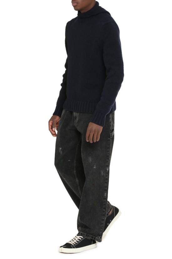  보테가베네타 후드 니트 710110V2EJ0 4020 BLUE - BOTTEGA VENETA