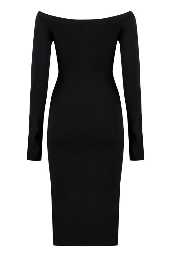 24FW 오프화이트 원피스 OWHI055C99KNI001 1001 Black - OFF WHITE