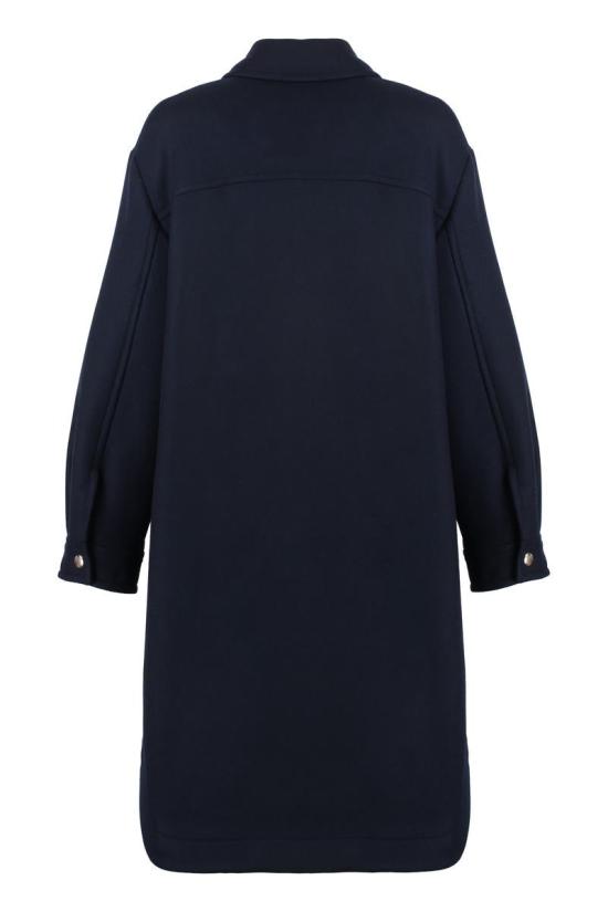 24FW 메종키츠네 코트 NW02211WM0026 P480 BLUE - MAISON KITSUNE