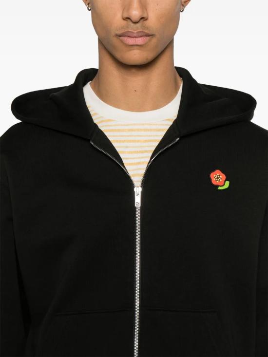  겐조 후드 티셔츠 FF55SW2664MF black - KENZO
