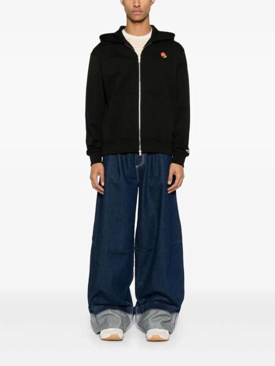  겐조 후드 티셔츠 FF55SW2664MF black - KENZO