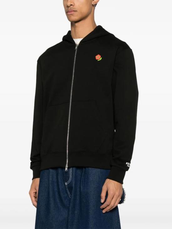  겐조 후드 티셔츠 FF55SW2664MF black - KENZO