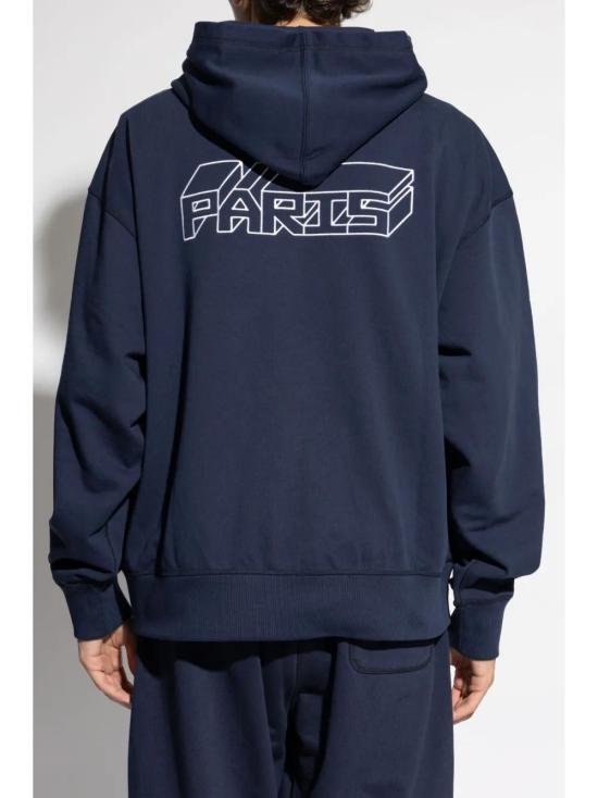  겐조 후드 티셔츠 FE65SW2144MF navy - KENZO